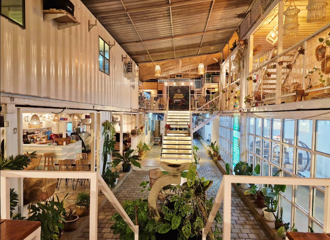 Containers Hostel interior