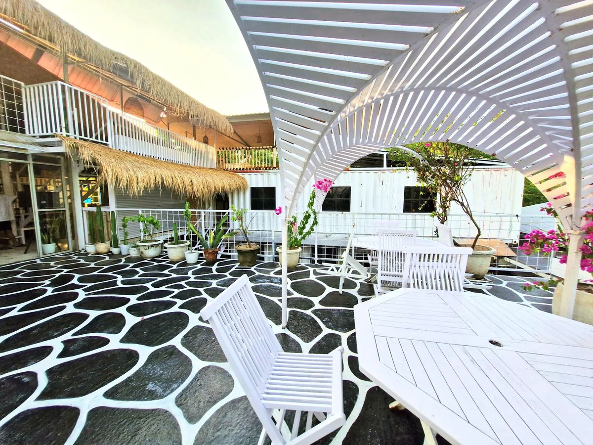 Containers Hostel rooftop terrace