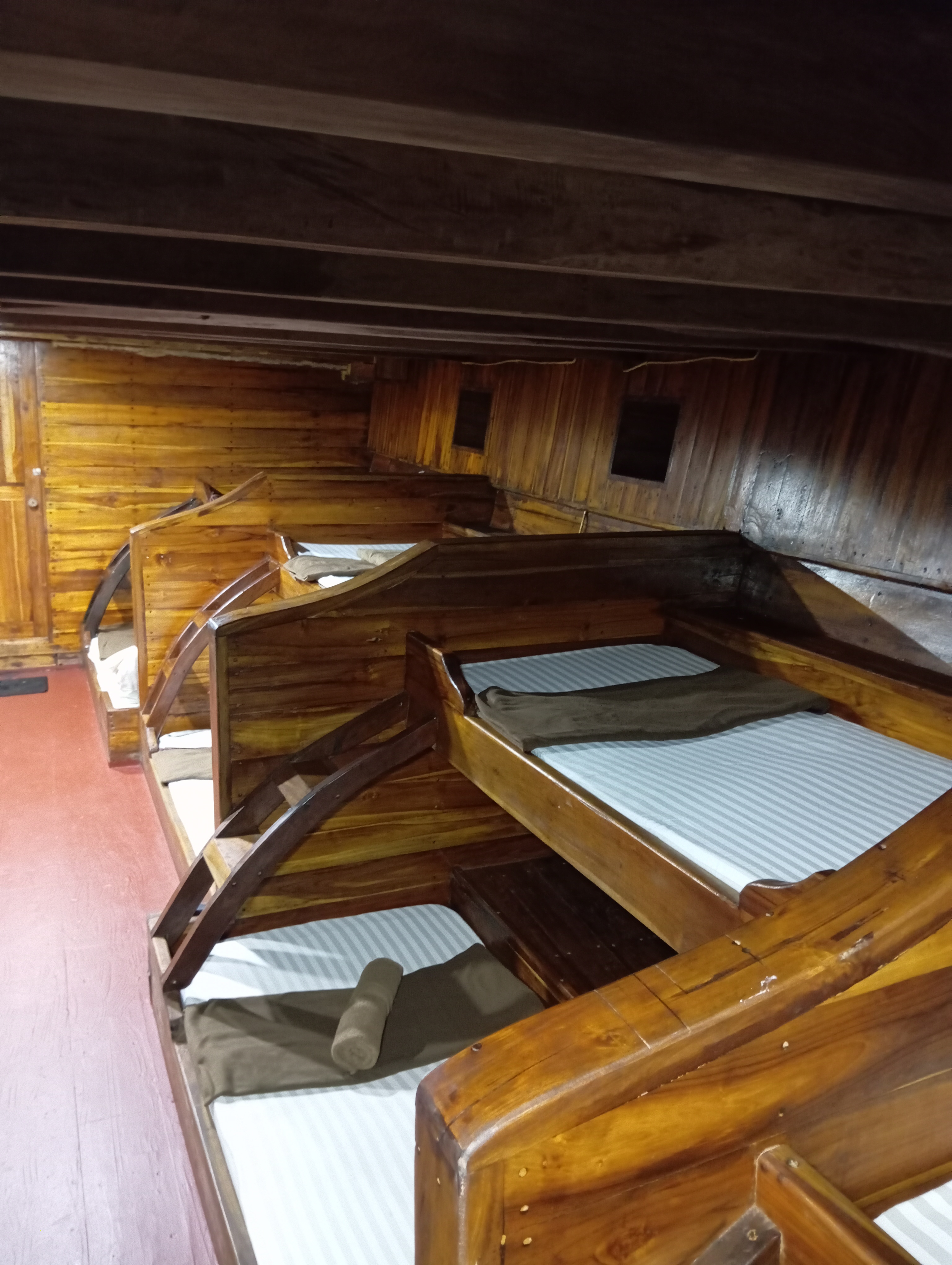 Lower Deck dorm, private charter up to 18 pax
